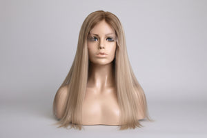 Bayaged Blonde 8X8" HD Lace Frontal Human Vigrin Hair Toppers, Light Density
